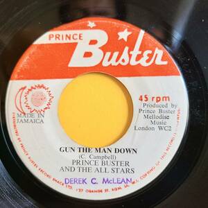 PRINCE BUSTER / GUN THE MAN DOWN - OWEN GRAY / BY THE TREE IN THE MEADOW UK 7inch 