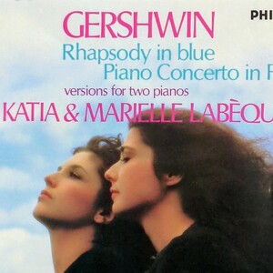 CD 西独盤 Gershwin Katia & Marielle Labeque Rhapsody In Blue Piano Concerto In F West Germany ラベック姉妹 ガーシュウィン