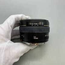 【P-16】Canon キャノン ウルトラソニック LENS EF 50㎜1:1.4 レンズ レンズカバー 袋付き 傷有り_画像4
