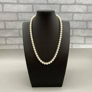 【W-11】 MIKIMOTO ミキモト　ネックレス　イヤリング　セット　K14WG 33.7g　希少　高級　ブランド　貴金属 アクセサリー