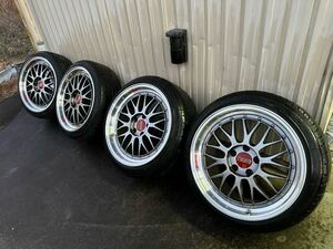 BBS LMアニバーサリーエディション　8.5j +38 9.5j +38 18インチPCD114.3 5穴おまけタイヤ付き　レクサスISにて使用