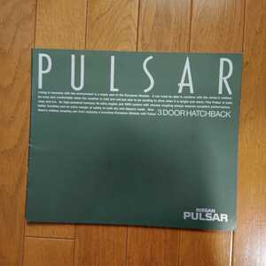 昭和63年4月・印無右下角折れ有裏表紙汚れ有・日産・N13・パルサー・27頁・カタログ　PULSAR　オーテック掲載