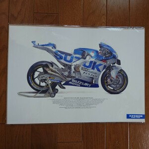 2020・GSX-RR ・No.36・チーム スズキ エクスター・J.ミル・柴田製作所・イラスト　コレクション・サイズ420㎜×297㎜　ECSTAR