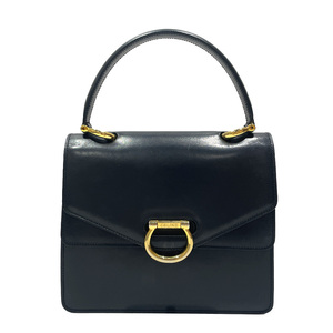 中古B/標準 CELINE セリーヌ ハンドバッグ ロゴ金具 ヴィンテージ ダブルフラップ トップハンドル レディース 20453551