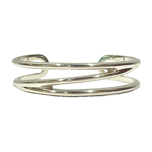 Используется AB/CEERE SMALT TIFFANY &amp; CO. Tiffany Silver 925 Bangle Open Diagonal Ladies 20453609