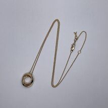 中古AB/使用感小 TIFFANY&Co. ティファニー アトラスXクローズ インターロッキング K18PG レディース ネックレス 20447574_画像4