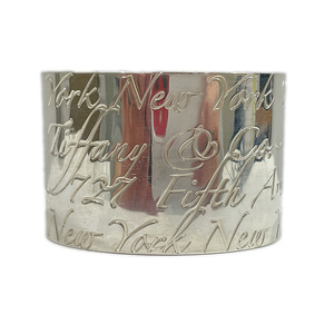  used B/ standard TIFFANY&Co. Tiffany no-tsu wide cuff silver 925 lady's bangle 20445573