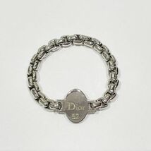 中古B/標準 Christian Dior クリスチャンディオール ヴィンテージ CDロゴ チェーン メタル レディース リング・指輪 52/11号 20440505_画像6