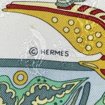 3月17日まで限定特価 HERMES(エルメス) カレ90 CIELS BYZANTINS ビザンチンの空 鳥柄 スカーフ シルク レディース中古B20230831_画像4