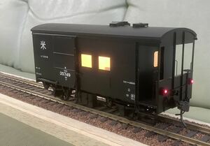 [OJ gauge ] super valuable brass made IMON made 1/45th scale 24mm gauge waf35000. car 35749 rice * Yonago station .. railroad model 