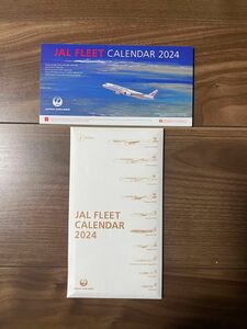 JAL 卓上カレンダー 日本航空 カレンダー FLEET CALENDAR 飛行機