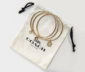 {COACH} Coach *3 ream bracele * bangle * protection sack attaching [ postage included!]