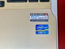 ☆NEC YAMAHA PC-LL750LS6G LaVie L LL750/LS6G [クリスタルゴールド] Core(TM)i7-3630QM CPU WIN8 初期化済み ノートパソコン☆_画像4