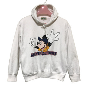 ☆ レトロ LOGOS MICKEY OUTIDOORS ロゴス ミッキーアウトドア ディズニー Disney コラボ プルオーバー パーカー