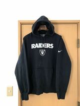 海外輸入古着☆NIKE製【RAIDERS】レイダーススウェットパーカーフンディーXL_画像1