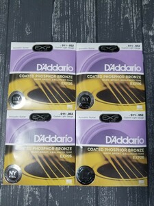 新品　D'Addario ダダリオ アコースティックギター弦 EXP26 4セット