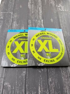 新品　D'Addario ダダリオ ベース弦 ニッケル EXL165 2セット