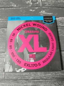 新品　D'Addario ダダリオ ベース弦 ニッケル EXL170-5