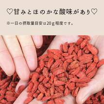 クコの実 500ｇ枸杞500g ゴジベリー Goji Berry スーパーフード 乾燥 ドライフルーツ 枸杞子 健康と栄養 クコの実茶 無添加 無農薬_画像3