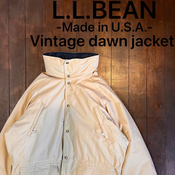 激レア美品！！【L.L.BEAN エルエルビーン】ビンテージダウンジャケット　ゴアテックス　GORE-TEX USA製　アメリカ製