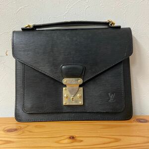 UTt296【LOUIS VUITTON】ルイヴィトン エピ モンソー ハンドバッグ ブラック 