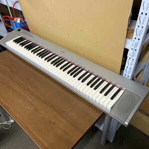 UTt364 ヤマハ/YAMAHA 電子キーボード piaggero(ピアジェーロ) シルバー NP-31S 簡易動作確認済み 現状品