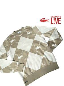 【希少デザイン】新品同様◆ LACOSTE ラコステ◆ニット ウール セーター 長袖 トップス サイズ XS