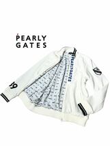 【希少サイズ XL】極上美品◆PEARLY GATES パーリーゲイツ ◆ニット ジャケット ブルゾン アウター ゴルフウェア トップス サイズ XL相当_画像1