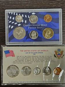 #1048EM　UNITED　STATES　MINT　PROOF　SET、アメリカ 1964年 プルーフセット　2セットまとめ　アメリカ　硬貨