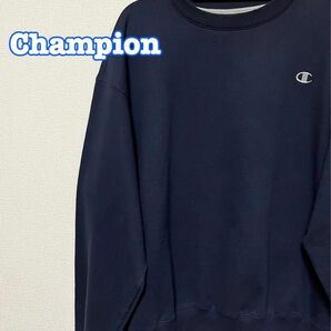 【champion】チャンピオン ECO　スウェットトレーナー　ネイビー　古着