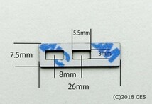 トヨタ純正ナビ用 フィルムアンテナ両面テープ 6枚 端子両面テープ (2) NSLN-W62 NHZN-W61G NSZT-W61G NHZA-W61G NHZN-X61G_画像3