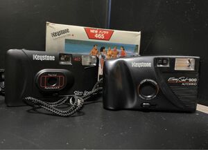 コンパクトフィルムカメラ ２台セット　Keystone Slimline &Easy Shot500