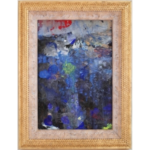 Art hand Auction Takafumi Uchino Rosary Modern Art Painting Abstract Painting Religious Painting Christian Picture Frame Mini Frame Authentic Work, artwork, painting, acrylic, gouache