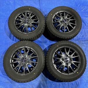 [24T00202A] 155/65R13 グッドイヤー ICE NAVI 7 2021年製 スタッドレスタイヤ VELVA SPORTⅡ 13×4B+45 13インチ 4本セット