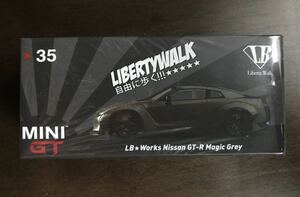 minigtリバティーウォーク Nissan GT-R マジックグレイ　中国限定　MGT00035-L