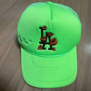 LA ROPA TO LIVE AND FLY IN LA TRUCKER HAT (LIME GREEN) キャップ