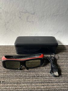 [Красота] Panasonic Panasonic 3D Glass Ty-EW3D2S (S размер) Перезаряжаемая 3D-очки Case E340592 Красная красная операция подтверждена