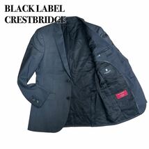 BLACK LABEL CRESTBRIDGE ブラックレーベルクレストブリッジ テーラードジャケット ダークグレー 40 L 紳士 ビジネス1スタ(1円スタート)_画像1