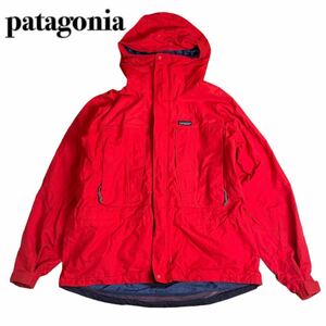 Patagonia パタゴニア マウンテンパーカー ナイロンジャケット 赤レッド L 古着 1スタ(1円スタート)