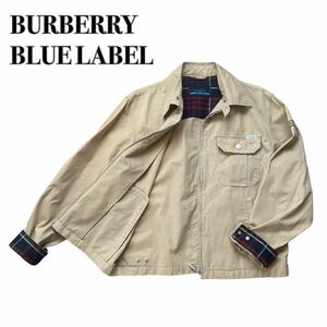 BURBERRY BLUE LABEL バーバリーブルーレーベル ベージュM ブルゾンジャケット ノバチェック 三陽商会 1スタ(1円スタート)