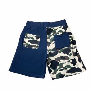 アベイシングエイプ XL A BATHING APE Shark Sweat Shorts シャーク スウェット ハーフ パンツ ショーツ カモフラ 迷彩ネイビーの画像7