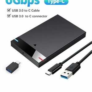 2.5インチ 外付けHDD SSD ケース USB3.0 Type-C UASP