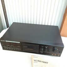 概ねきれい SONY ステレオカセットデッキ TC-RX1000T 現状品 取扱説明書付_画像6