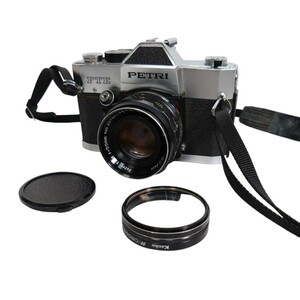 K) PETRI FTE カメラ ペトリ レンズ petri 1:1.8 f=55mm C.C Auto フィルムカメラ ジャンク品 B0101