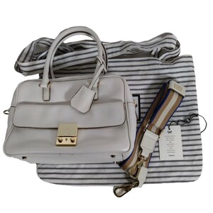 K) ANYA HINDMARCH アニヤハインドマーチ レザー 2WAYバッグ ハンドバッグ ショルダーバッグ 斜め掛け レディース B1202