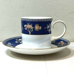 WEDGWOOD BLUE SIAM ウェッジウッド ブルーサイアム コーヒー カップソーサー 壺刻印 箱無 TB2901