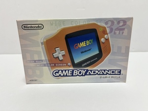 【GBA】ゲームボーイアドバンス□本体□オレンジ□