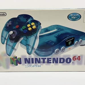 【N64】ニンテンドウ64□本体□クリアブルー□の画像1