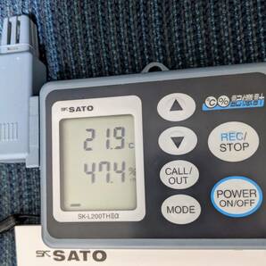 SATO温湿度用データロガーSK-L200THIIαD+オプションセンサSK-LTH2α+USB cable+software CD+取説+ストラップ+ACアダプタ★送料無料！の画像2
