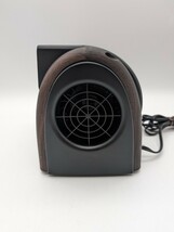 動作品 TEKNOS テクノス 卓上扇風機 デスクファン 卓上式 木目調 TI-3201 ダークブラウン desk Fan _画像2